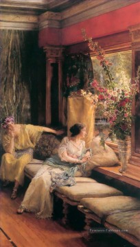  Courtship Tableaux - Vain Courtship romantique Sir Lawrence Alma Tadema